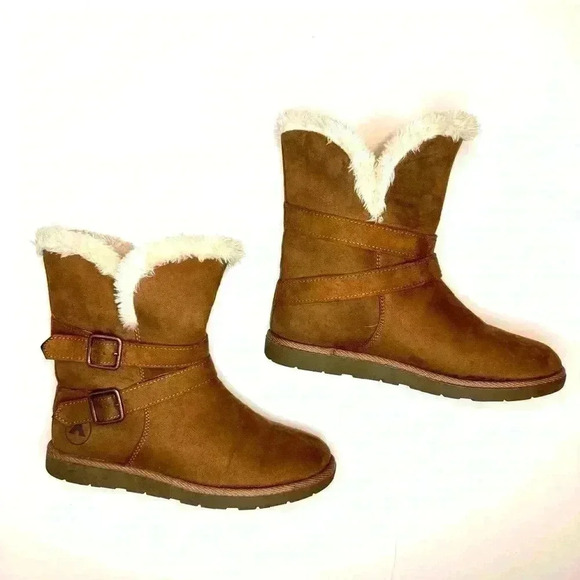 Airwalk Tan Shearling-Lined Women's Boots - Picture 4 of 7